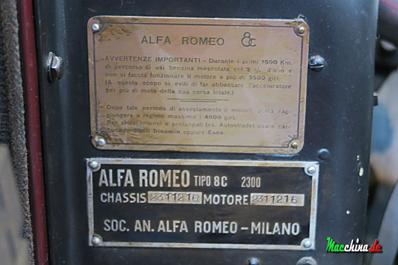 Alfa Romeo 8C2300 Monza - Brianza (Serie 2), Foto: Macchina.de
